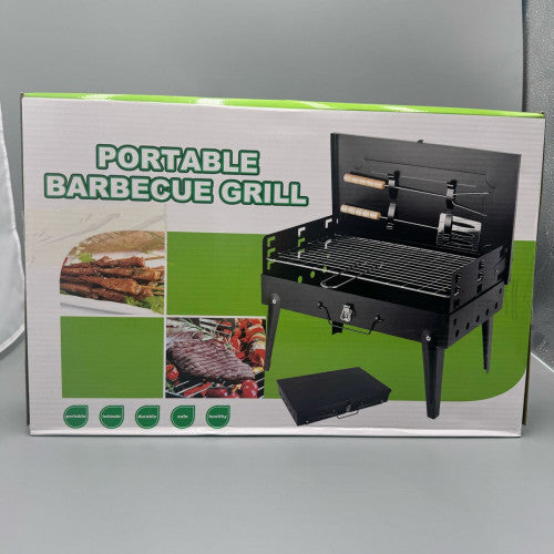 BARBERCUE PORTATIL CON UTENCILIOS