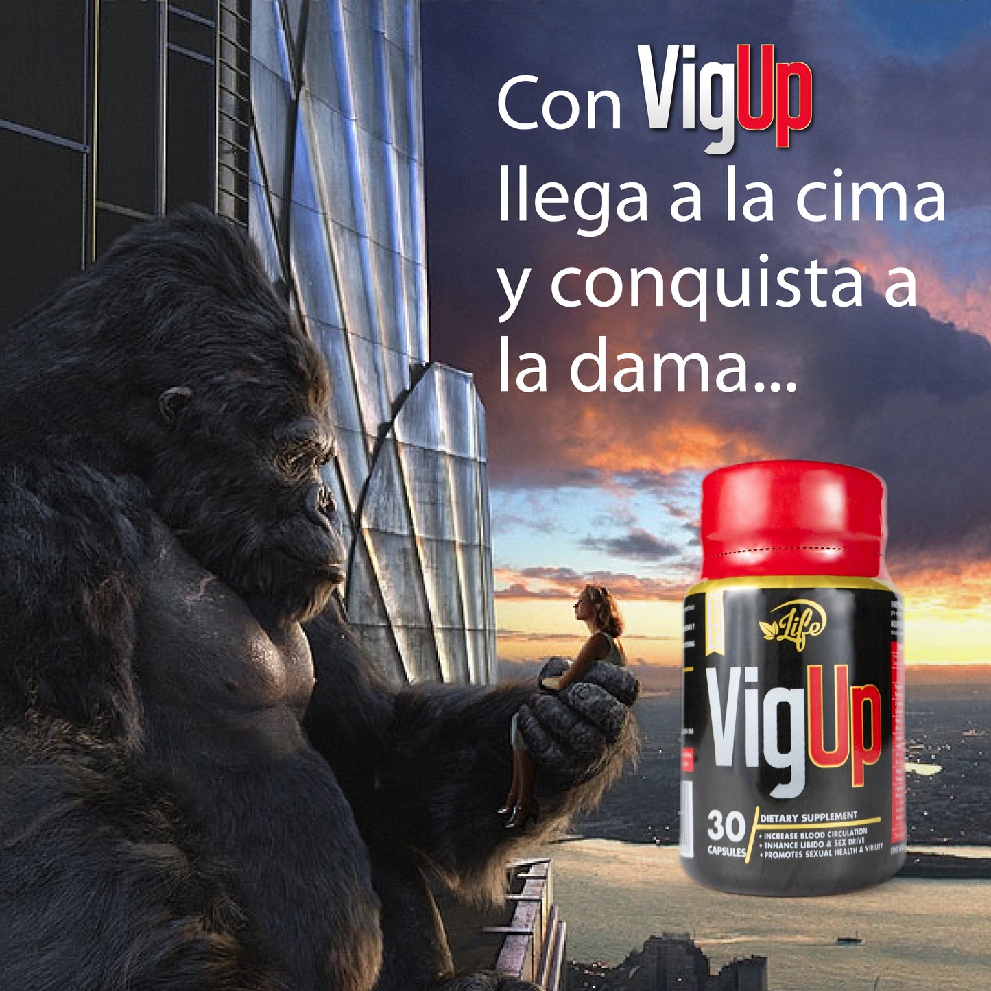 VigaUp x 30- Potencia y Rendimiento Masculino"